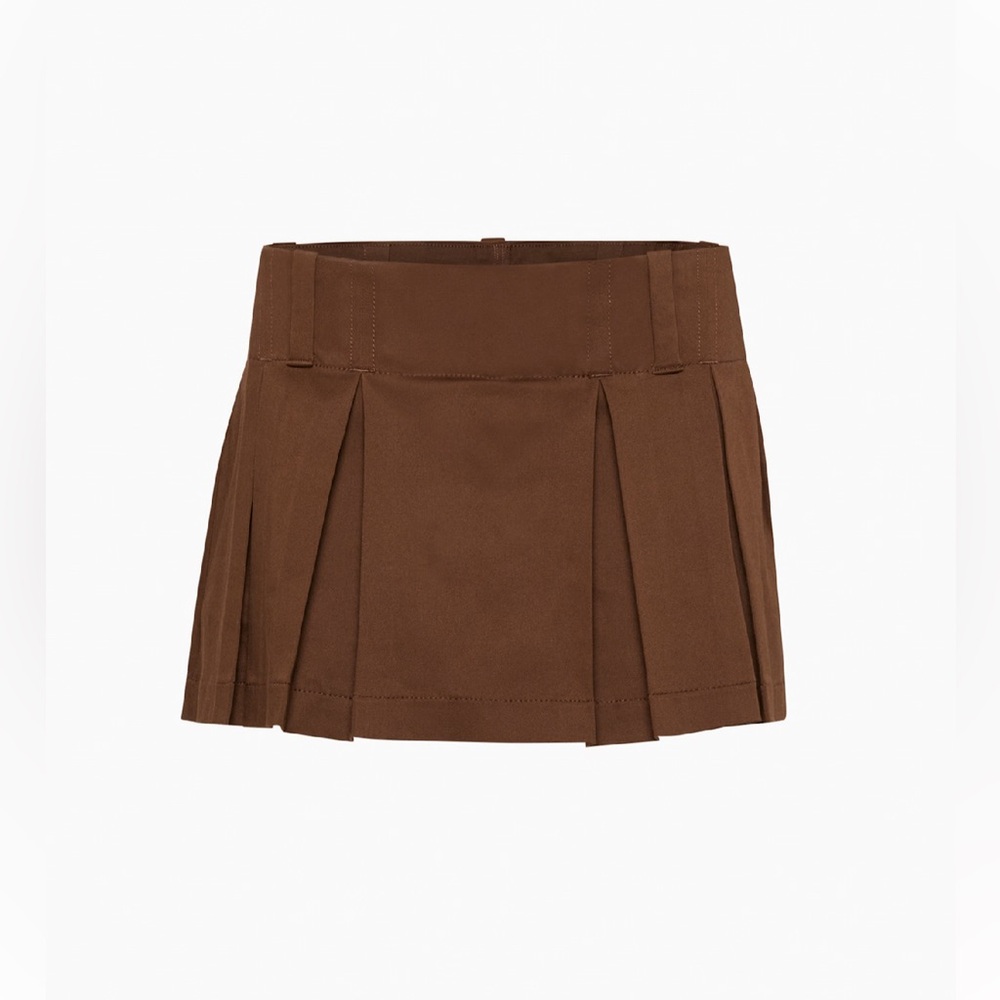 Aritzia - Sunday Best, Brown pleated Skort, size 10
